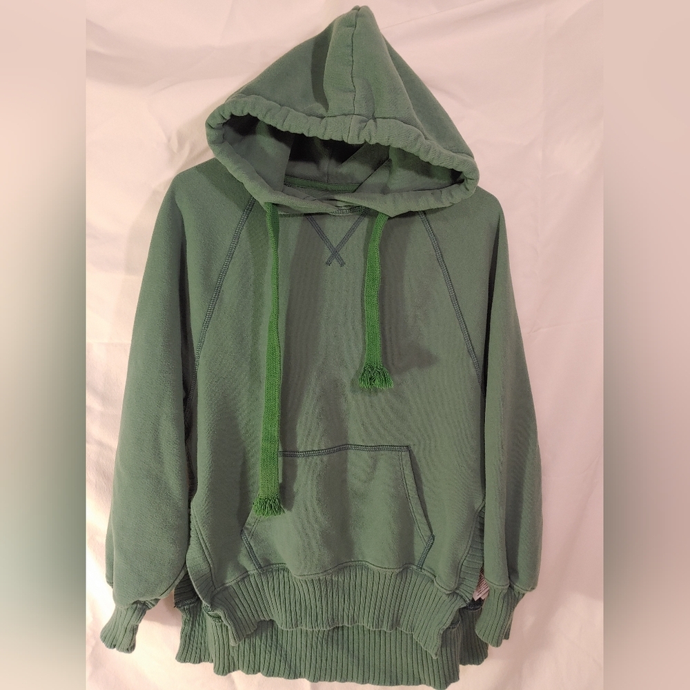 American Eagle Outfitters Women's Green Pullover Hoodie